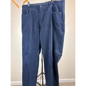 Ermenegildo ZEGNA Mens Navy Corduroy Pants 40 waist